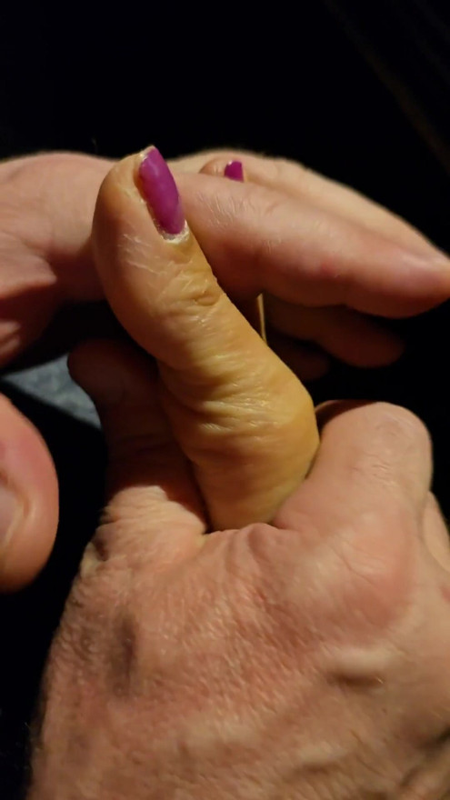Little feet in daddy's big hands | Clip 1