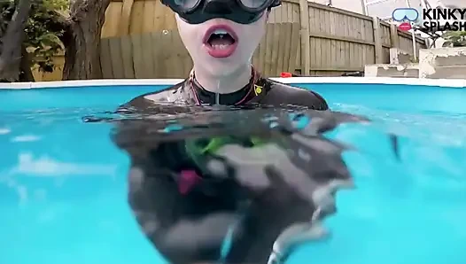 Underwater Wetsuit JOI in My Private Pool