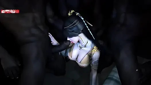 Vahşi gecelerin animasyonlu tanrıçası- 3 boyutlu animasyon hentai
