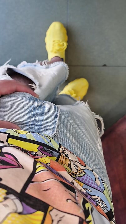 Moans and semen in an underground store warehouse