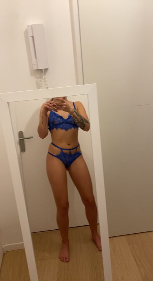 Sexy blue lingerie