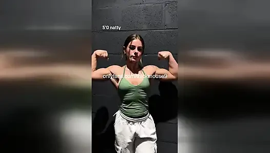 HOT TEEN LENA MOUSE FLASHES HER PUSSY WHILE DOING YOGA