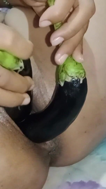 Emotional moment from "Sexy wife threesame try big vegetable  and Big cock in big pussy hole"