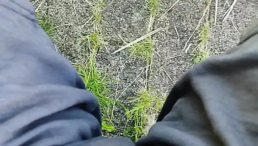 Masturbation outside