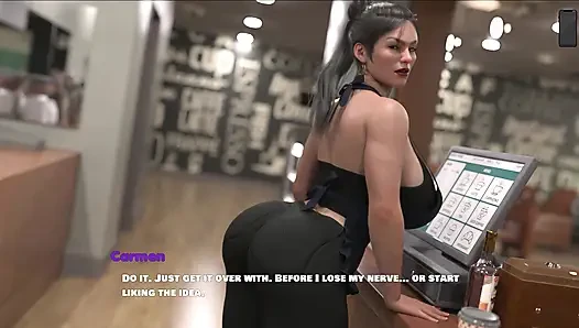 A Lonely Coffee Boy Fucked and Creampied the Hot MILF Boss