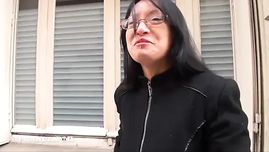 Pretty Small Titted Asian Slut Caught on the Street Gets Analized