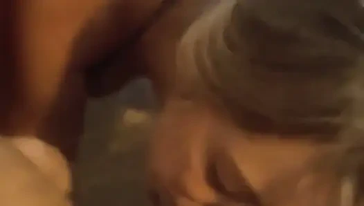 Sexy Amateur Blonde Loves to Suck Balls and Swallow All