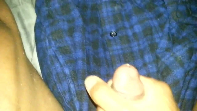 Late night stroking with cumshot