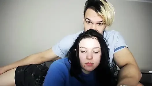 Teenie-paar auf web-cam