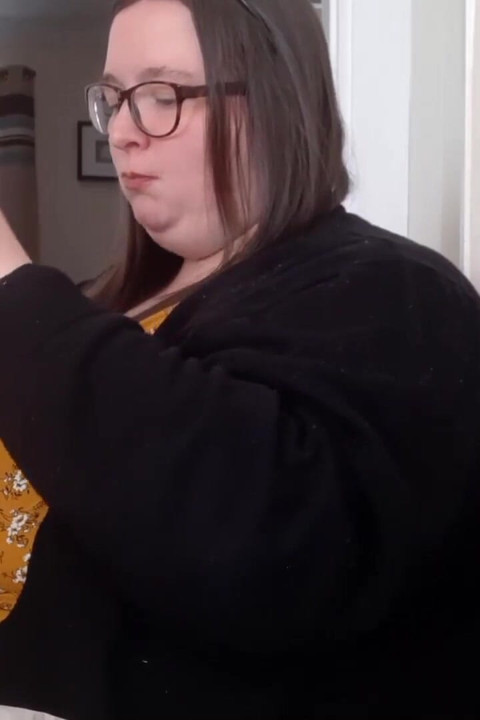 Bbw ssbbw vullen buik vis en chips