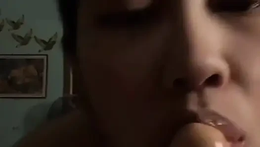 Tiziana training blowjob