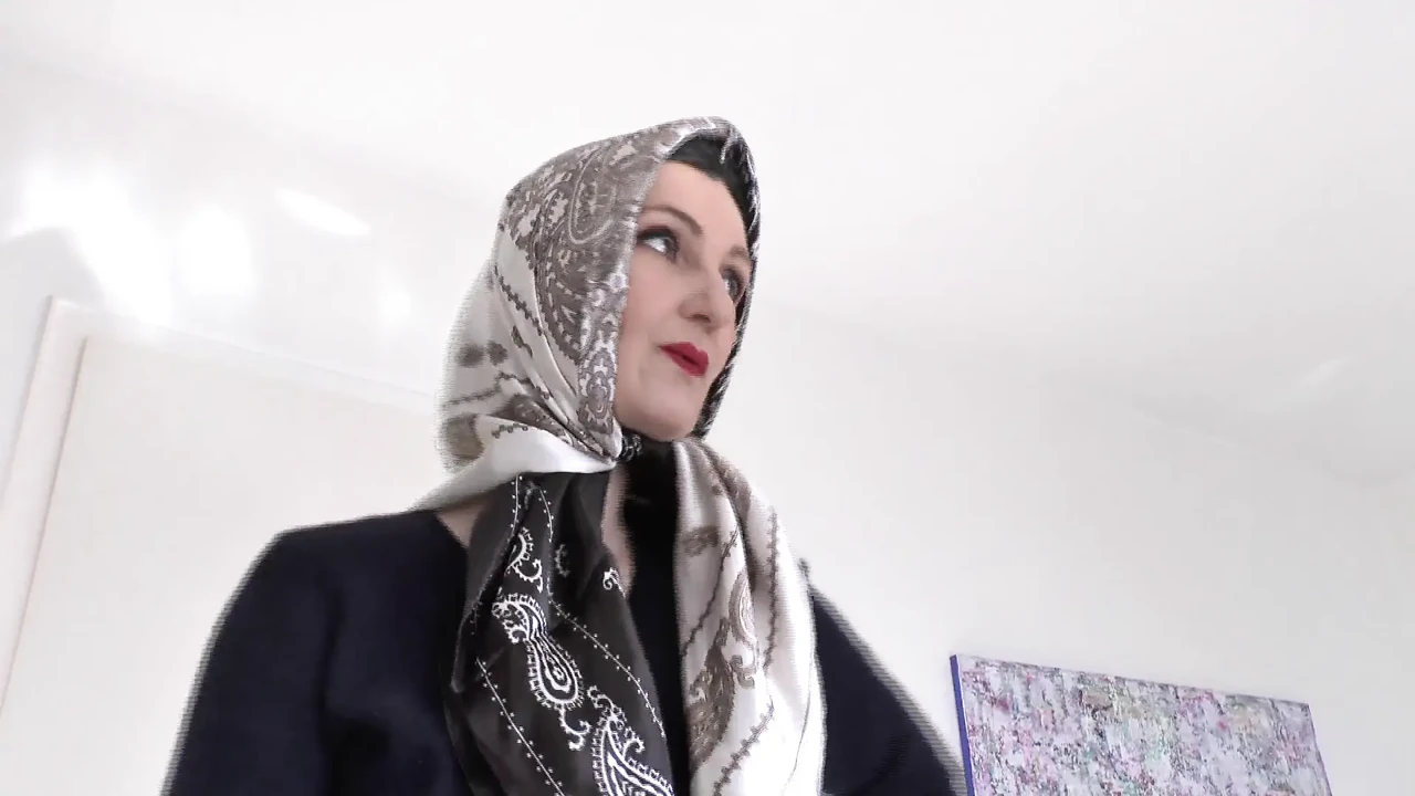 Satin Headscarf Fashion Show and Cumming on a Scarf, JOI, Lady Victoria Valente