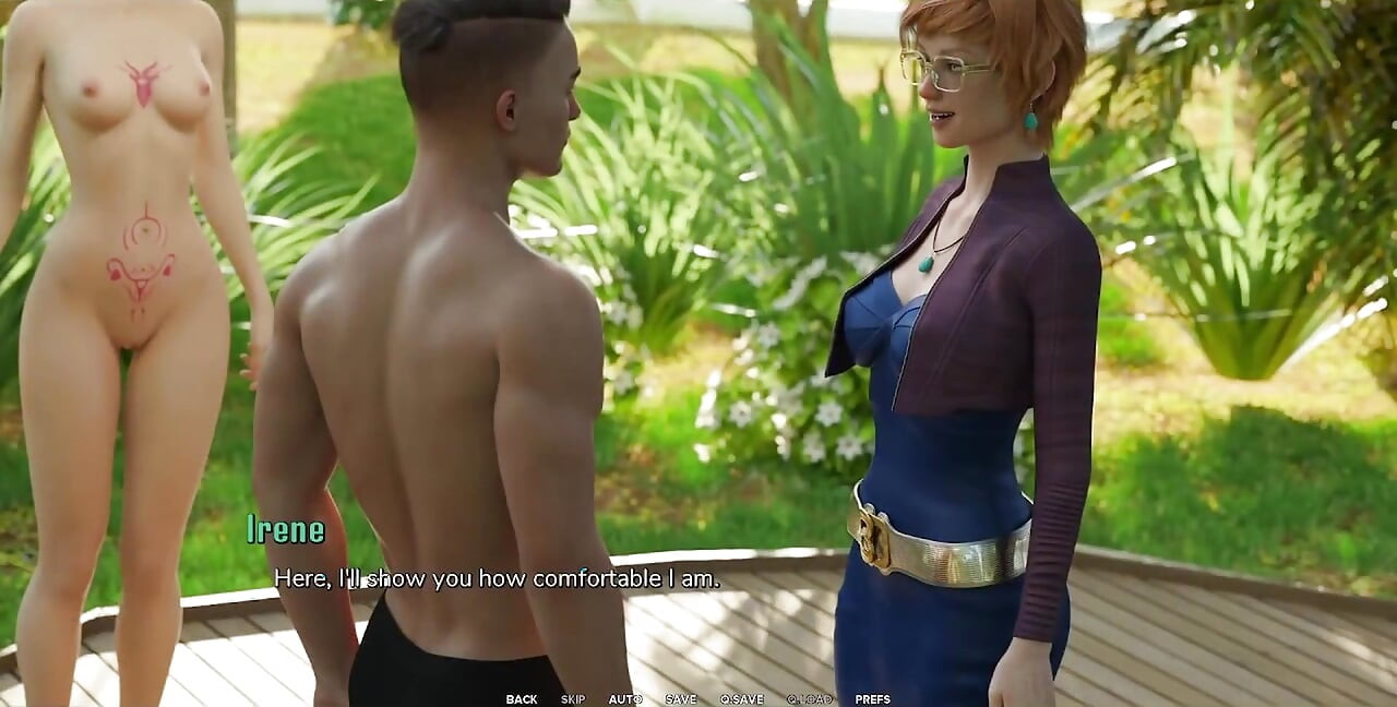 Taboo University - Busty Red Head with Glasses Exposes Her Massive Cock to Us - 3D Porn Games