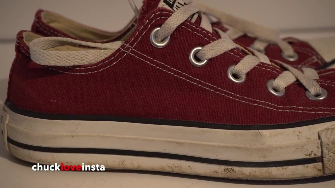 My Sister's Shoes: Maroon Converse II