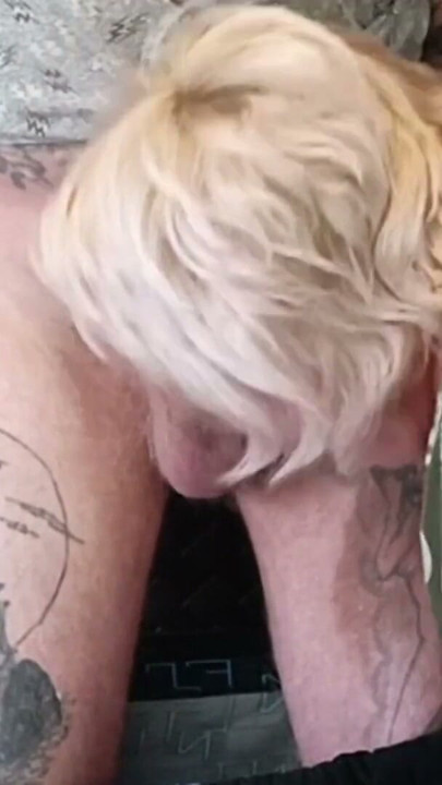 cum in mother-in-law's mouth after jerking off and blowjob | Clip 3