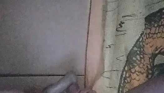Ev yapımı yarakla tek başına masterbation