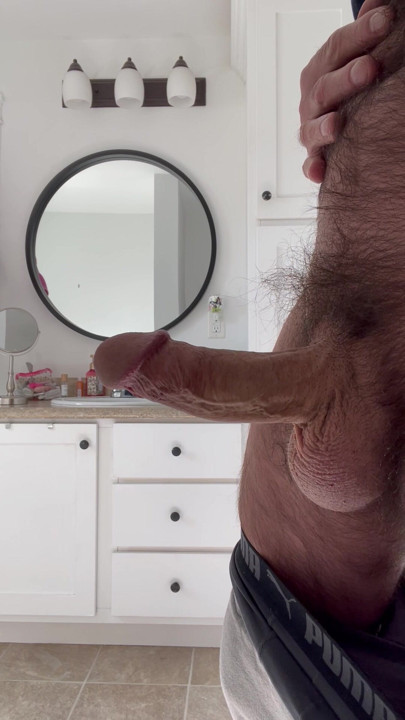 Just some stroking a Stiff Prick no cum
