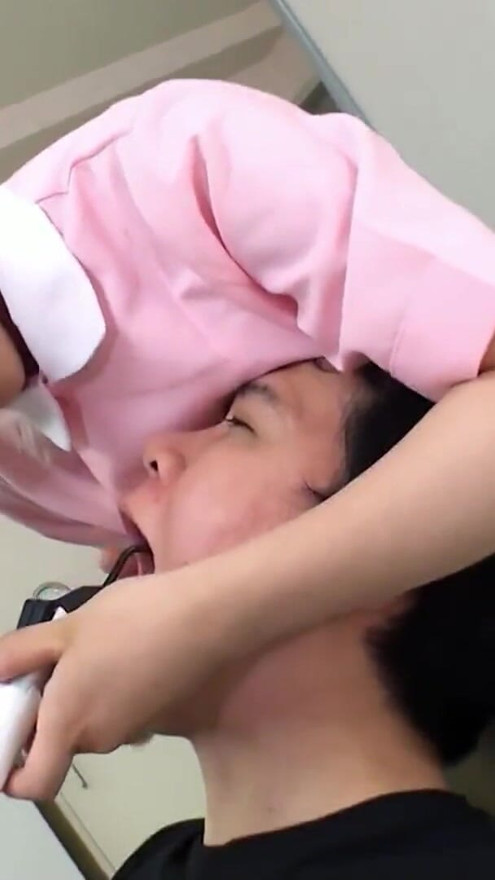Cheeky Boy seduce small Tits Japanese Teen Nurse to Uncensored JAV Creampie Fuck at Hospital in Japan | Clip 1