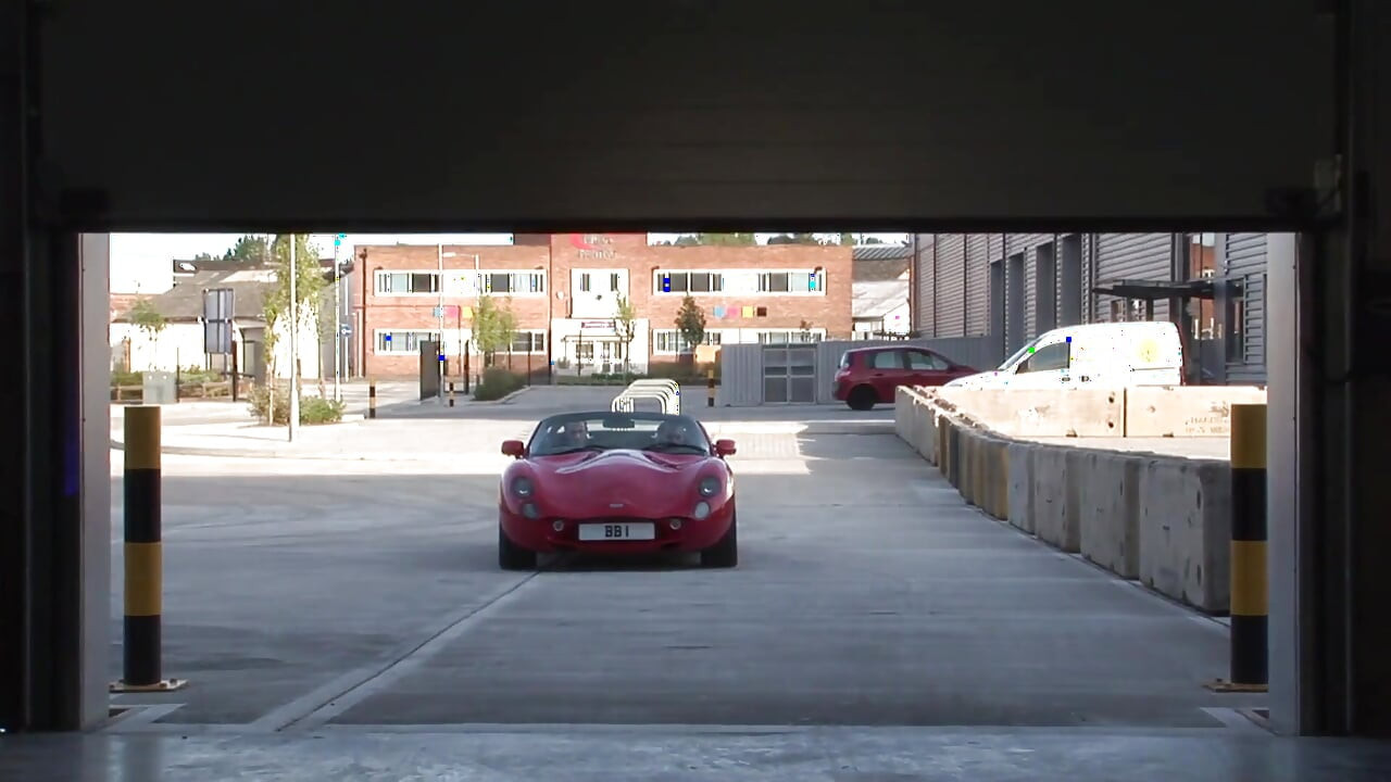 Hot blonde mature slut in a threesome by the car