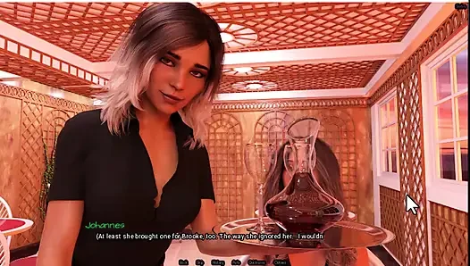 Radiant 6, waiter shows me her boobs