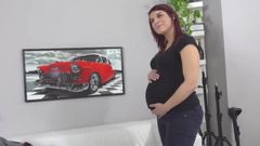 Casting zwangere roodharige - hardcore fetisj