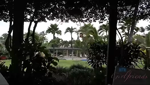 Megan Sage gets creampied after fingering in the car