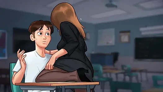 Ich küss meinen zierlichen Französischlehrer in der klasse in Sommer sagaI küss meinen zierlichen Französischlehrer in der klasse in Sommer sagaI küss mich