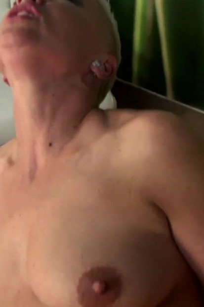 Tattooed blonde gets pleasured in POV