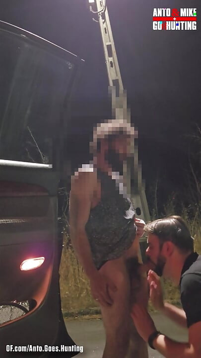 Random Straight Hairy Portuguese Guy with Big Dick Conviced to Get His First Gay Blowjob