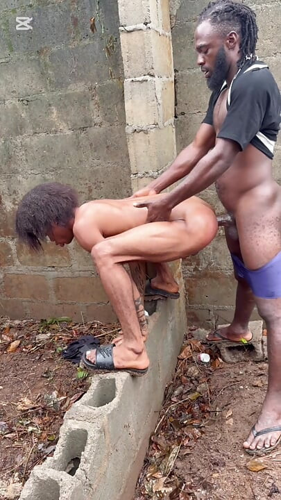 Big Black Nigerian Cock on Public