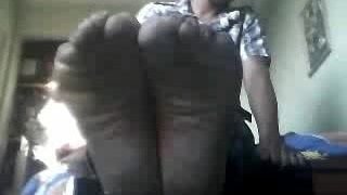 Straight guys feet on webcam #532