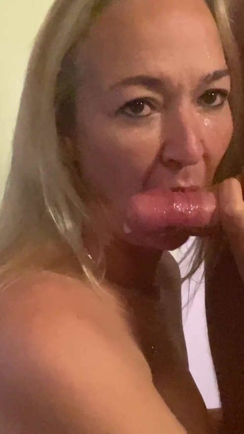 Horny milf Shanna sloppy blowjob | Clip 1