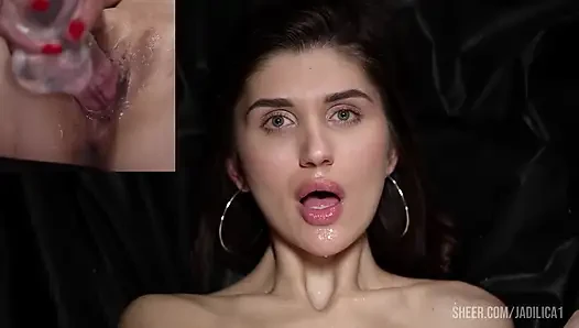 Tight Pussy Gets Lots of Orgasms Playing 1 on 1 with the Camera