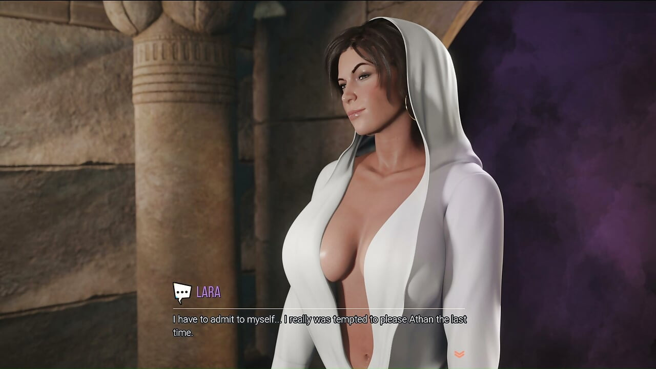 Sexy Queen Lara Cheating with a Servant and Getting Fucked, Visual Novel