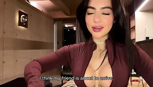Should I get this messenger to put his big dick in me for a video? - Iris Rodriguez & Danner Mendez