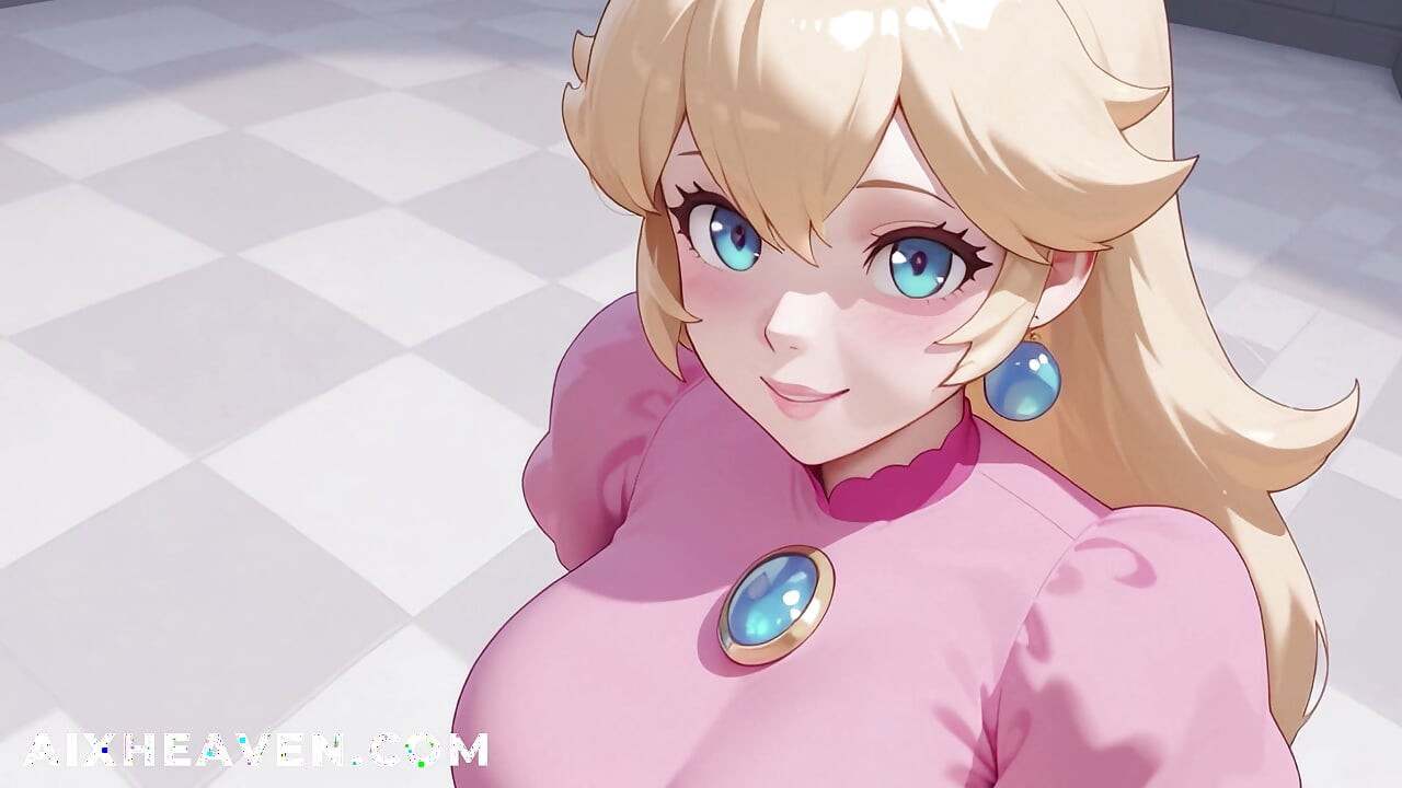 Princess Peach belønner deg med sex for å ha reddet henne! Super Mario 3D Hentai Sex Uncensored
