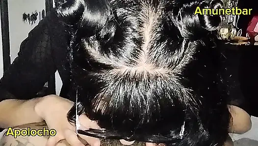 Gothic girl sucks it with great tmintenaidas and desire / Amunetbar