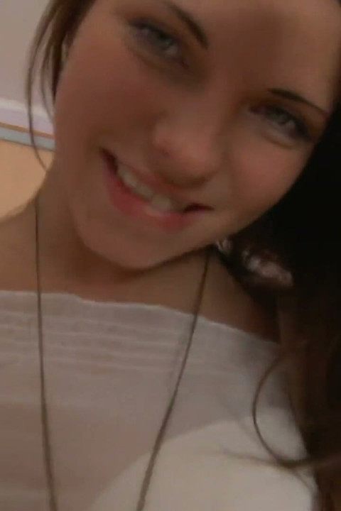 Sexy brunette teen is getting her twat toyed and slammed