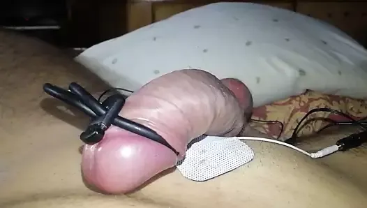 Estim 2b electro dick contractions, precum & orgasm