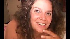 chubby mature gets fucked by two bbc and get a creampie