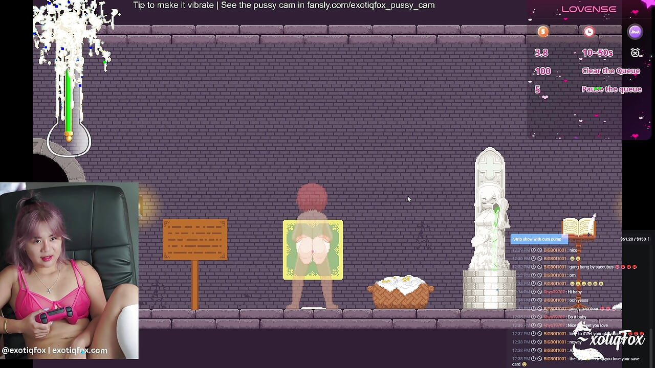 Dick Hungry Sluts! Castle of Tempation Part 1 ExotiqFox Gamer Girl Gooning Live Masurbation