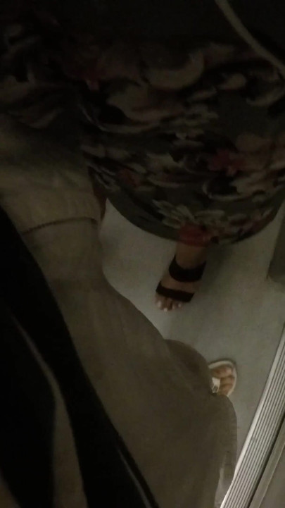 Hot MILF Stranger Grabs & Rubs My Hard Dick Through Shorts on Crowded Train