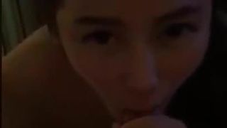 Cute asian girl blowjob