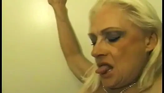 Whimsical young dude is fond of doing the trick with mature blonde Kathy Jones in the squat house