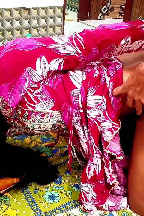Hot Indian Girl in Traditional Dress Sucks & Gets Fucked From Behind