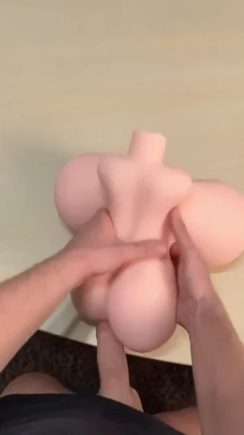 Must-see moment from "Let my Stepbrother use MRL Sex Doll and My BIG Tits"
