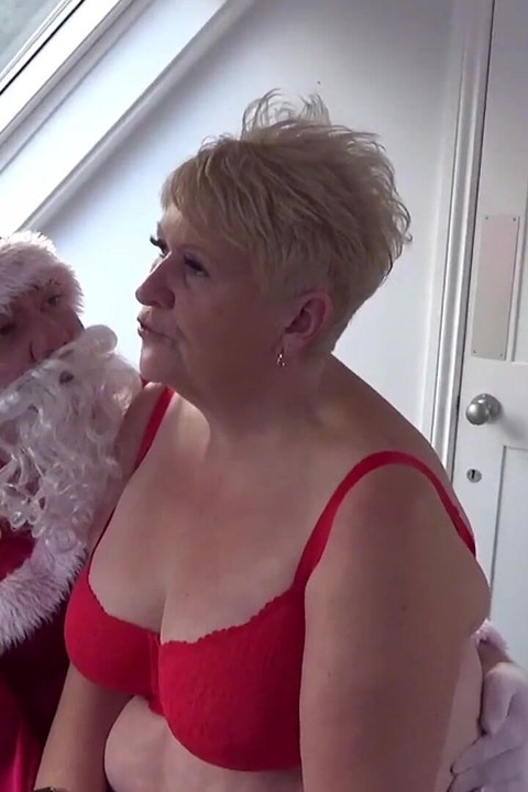 Santa Makes It Snow on 3 Naughty Girls