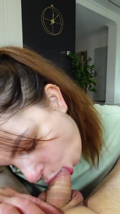 my amateur wife help me relax by sucking my cock | Clip 1