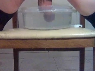 Dipping a cock in very hot water