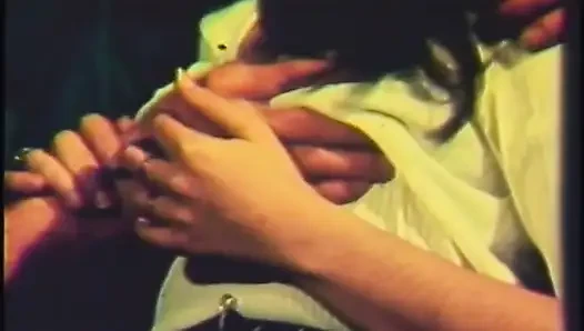 Sexy young girl in a vintage hard sex scene